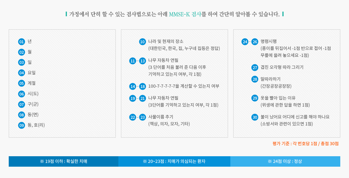 mmse-k 검사